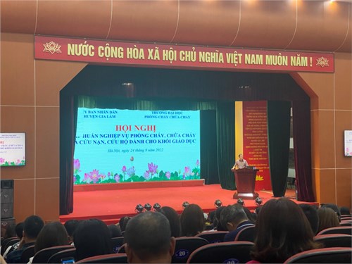 Trường Tiểu học Trung Mầu tích cực tham gia công tác PCCC, cứu nạn, cứu hộ dành cho khối Giáo dục năm 2022